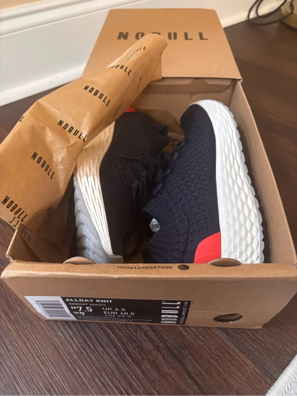 New NOBULL Allday Knit Sneakers in Night Navy Women’s size 9